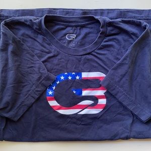 Cyclebar logo Navy Blue USA TShirt